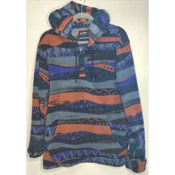 Billabong Other - Billabong Fleece Pullover Hoodie Mens Medium Adventure Cabin Cozy Beach Surfing
